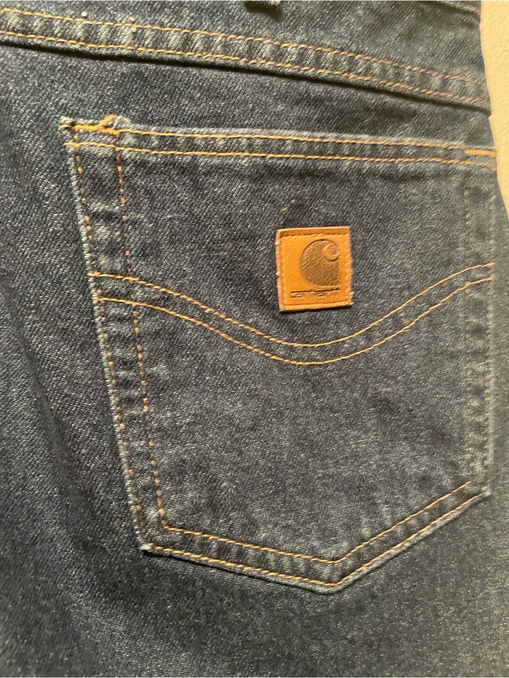 Carhartt Men's Relaxed Fit Straight Leg Dark Indigo Jeans
